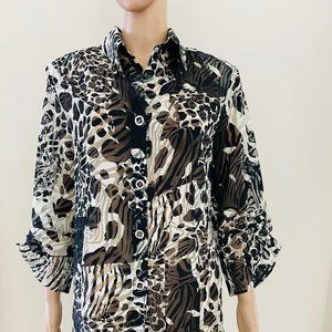 Du Jour Eilleurs Women's Tunic Size US 12, UK 16 Viscose Blend